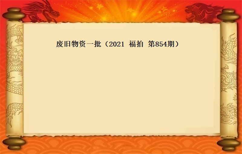 废旧物资一批（2021  福拍 第854期）