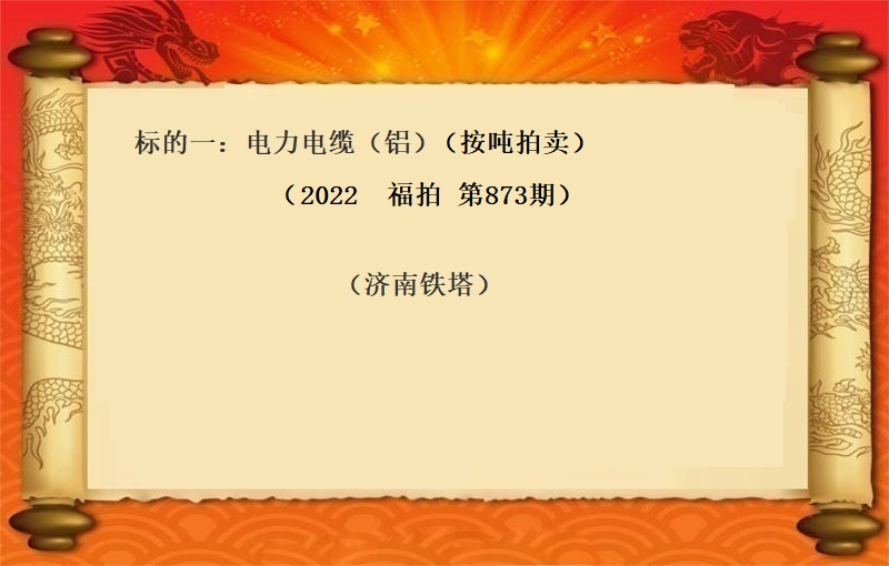 标的一：电力电缆（铝）（2022 福拍 第873期）
