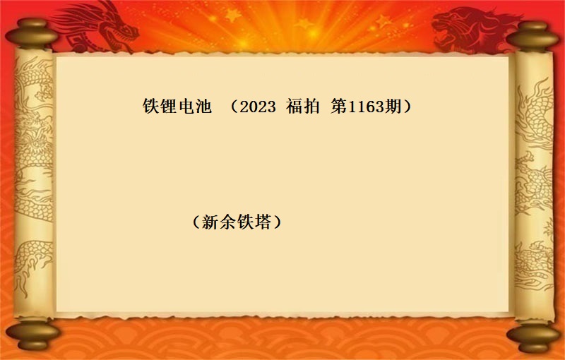 铁锂电池 （按吨拍卖）（2023 福拍 第1163期）