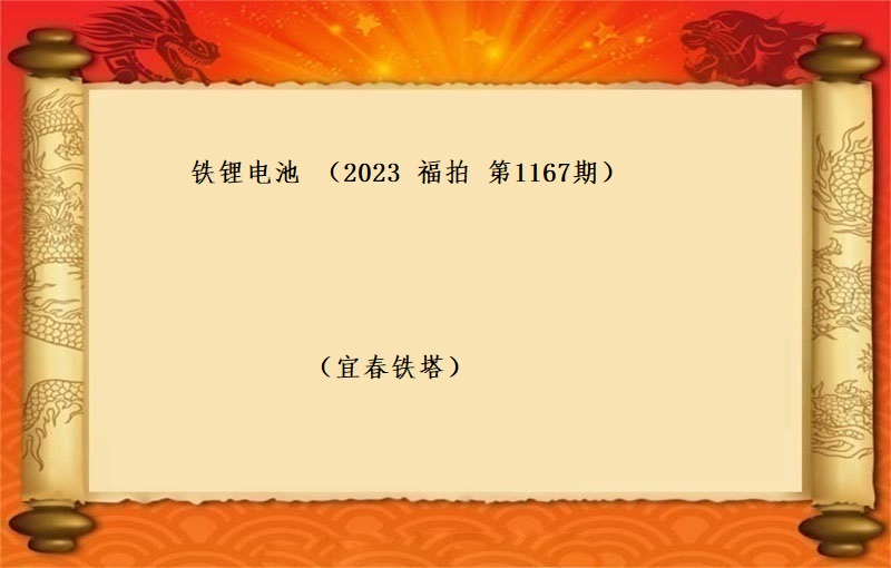 铁锂电池 （按吨拍卖）（2023 福拍 第1167期）