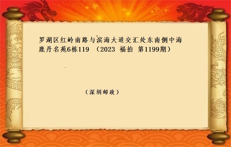 标的五、罗湖区红岭南路与滨海大道交汇处东南侧中海鹿丹名苑6栋119（按年租金起拍）（2023 福拍 第1199期）