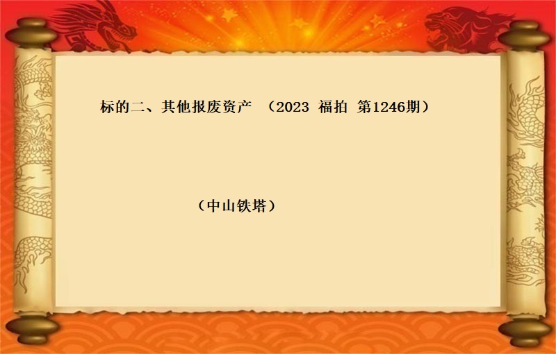 标的二、其他报废资产 （2023 福拍 第1246期）