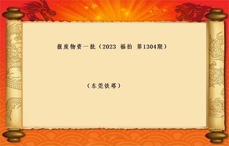 报废物资一批（2023 福拍 第1304期）