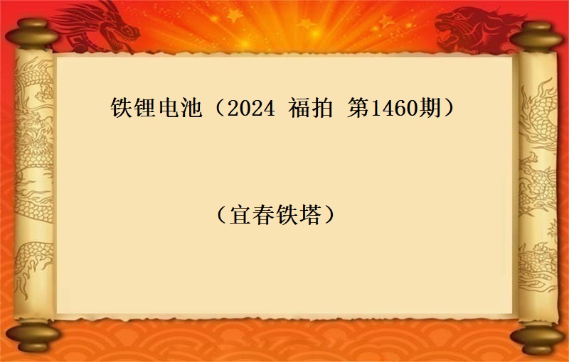 铁锂电池（按吨拍卖）（2024 福拍 第1460期）