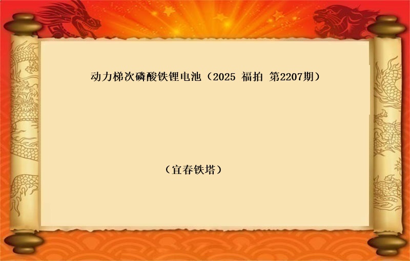 标一、动力梯次磷酸铁锂电池（按吨拍卖）（2025 福拍 第2207期）