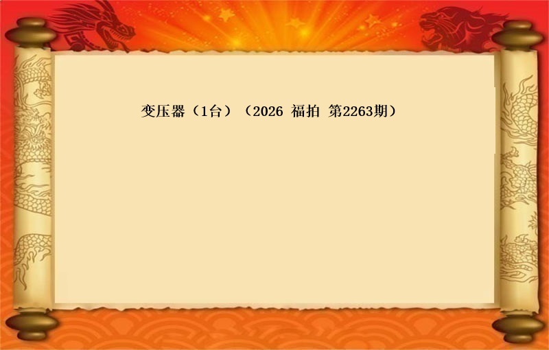 变压器（1台）（2025 福拍 第2263期）