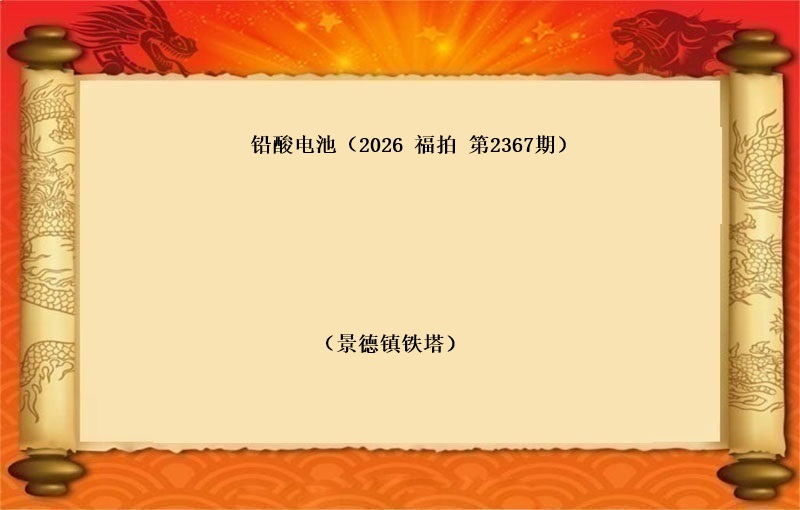 铅酸电池（按吨拍卖）（2026 福拍 第2367期）